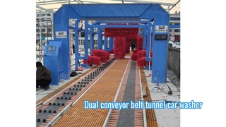 Attrezzatura per autolavaggio con trasportatore a doppio nastro Kolon a bassa manutenzione 36M 16 spazzole