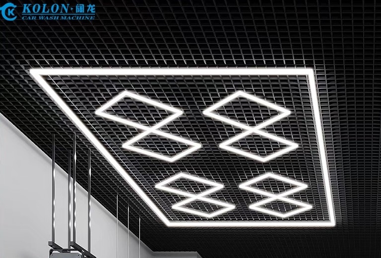 Hot Seller 6500K garaggio esagonale LED luce soffitto luce griglia LED luce garaggio automotive LED