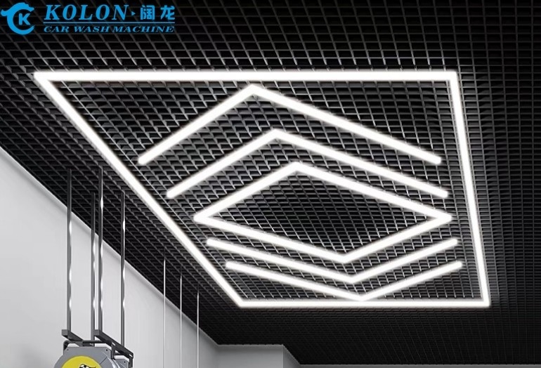 Vendita calda Auto Showroom Auto Workshop Disegno dettagliato di luce Led Workshop Luce soffitto Led Light