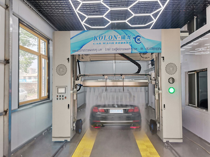 Efficienza Lavatrice di auto a rotazione in acciaio inossidabile con metodo di asciugatura a vento caldo lavaggio ad alta pressione
